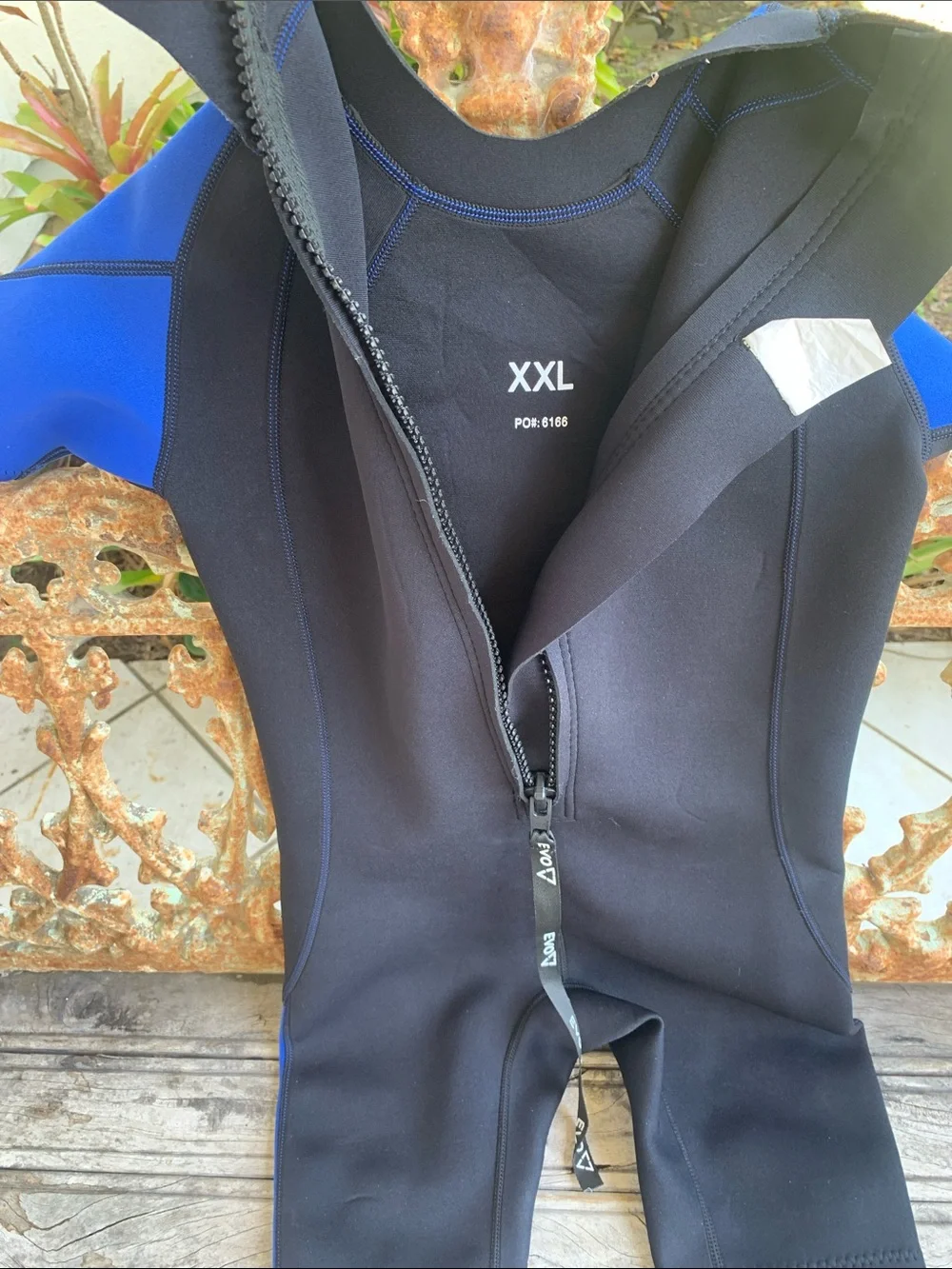EVO Kids Short Sleeve Swim Wetsuit and Rashguard - Black and Blue